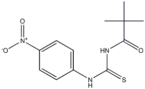 2,2-dimethyl-N-{[(4-nitrophenyl)amino]carbonothioyl}propanamide Struktur