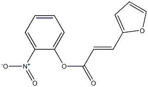 2-nitrophenyl 3-(2-furyl)acrylate Struktur