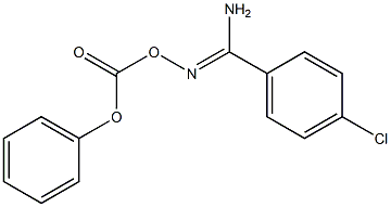 4-chloro-N'-((phenoxycarbonyl)oxy)benzimidamide Struktur