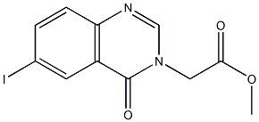 methyl 2-(6-iodo-4-oxoquinazolin-3(4H)-yl)acetate Struktur