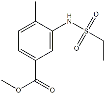 methyl 3-(ethylsulfonamido)-4-methylbenzoate Struktur