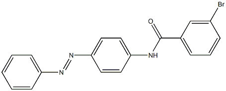 (E)-3-bromo-N-(4-(phenyldiazenyl)phenyl)benzamide Struktur