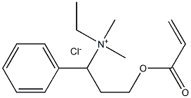 Acryloyloxyethyl ethyl dimethyl benzyl ammonium chloride Struktur