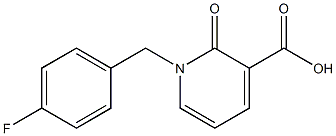 1-(4-fluorobenzyl)-2-oxo-1,2-dihydropyridine-3-carboxylic acid Struktur