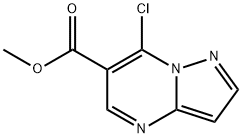 Methyl 7-chloropyrazolo[1,5-a]pyrimidine-6-carboxylate Struktur