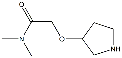 N,N-Dimethyl-2-(pyrrolidin-3-yloxy)-acetamide Struktur