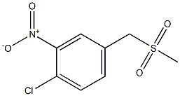 1-chloro-4-(methylsulfonylmethyl)-2-nitrobenzene Struktur