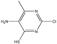 5-Amino-2-chloro-6-methyl-pyrimidine-4-thiol Struktur