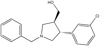 ((3S,4R)-1-benzyl-4-(3-chlorophenyl)pyrrolidin-3-yl)methanol