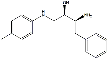 (2R,3S)-3-amino-4-phenyl-1-(p-tolylamino)butan-2-ol Struktur