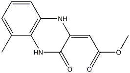 (E)-methyl 2-(5-methyl-3-oxo-3,4-dihydroquinoxalin-2(1H)-ylidene)acetate Struktur