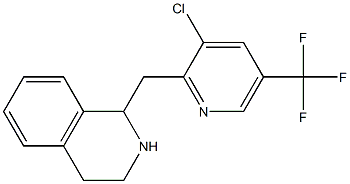 1-((3-chloro-5-(trifluoromethyl)pyridin-2-yl)methyl)-1,2,3,4-tetrahydroisoquinoline Struktur