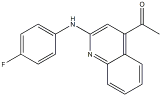 1-(2-(4-fluorophenylamino)quinolin-4-yl)ethanone Struktur