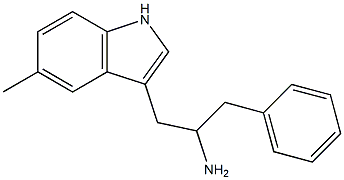 1-(5-methyl-1H-indol-3-yl)-3-phenylpropan-2-amine Struktur