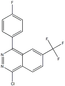 1-chloro-4-(4-fluorophenyl)-6-(trifluoromethyl)phthalazine Struktur