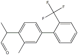 2-(3-methyl-2'-(trifluoromethyl)biphenyl-4-yl)propanal Struktur