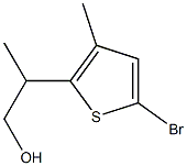 2-(5-bromo-3-methylthiophen-2-yl)propan-1-ol Struktur