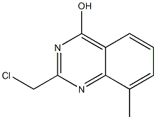 2-(chloromethyl)-8-methylquinazolin-4-ol Struktur