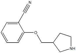 2-(pyrrolidin-3-ylmethoxy)benzonitrile Struktur