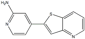 4-(thieno[3,2-b]pyridin-2-yl)pyridin-2-amine Struktur