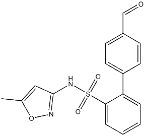 4'-formyl-N-(5-methylisoxazol-3-yl)biphenyl-2-sulfonamide Struktur