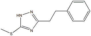 5-(methylthio)-3-phenethyl-1H-1,2,4-triazole Struktur