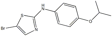 5-bromo-N-(4-isopropoxyphenyl)thiazol-2-amine Struktur