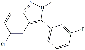 5-chloro-3-(3-fluorophenyl)-2-methyl-2H-indazole Structure