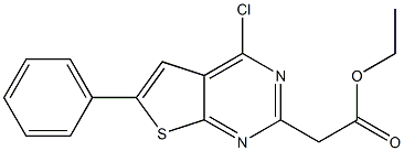 ethyl 2-(4-chloro-6-phenylthieno[2,3-d]pyrimidin-2-yl)acetate