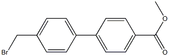 methyl 4'-(bromomethyl)biphenyl-4-carboxylate Struktur