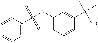 N-(3-(2-aminopropan-2-yl)phenyl)benzenesulfonamide Struktur