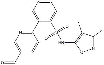 N-(3,4-dimethylisoxazol-5-yl)-2-(5-formylpyridin-2-yl)benzenesulfonamide Struktur