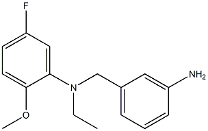 N-(3-aminobenzyl)-N-ethyl-5-fluoro-2-methoxyaniline Struktur