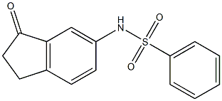 N-(3-oxo-2,3-dihydro-1H-inden-5-yl)benzenesulfonamide Struktur