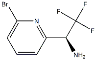 (S)-1-(6-bromopyridin-2-yl)-2,2,2-trifluoroethanamine Struktur