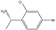 (S)-1-(4-bromo-2-chlorophenyl)ethanamine Struktur