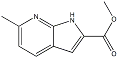 Methyl 6-methyl-1H-pyrrolo[2,3-b]pyridine-2-carboxylate Struktur