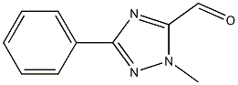 1-methyl-3-phenyl-1H-1,2,4-triazole-5-carbaldehyde Struktur