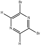 2,6-Dibromopyrazine-d2 Struktur