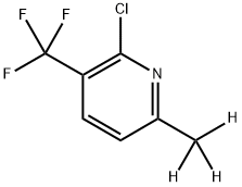 2-Chloro-3-(trifluoromethyl)-6-(methyl-d3)-pyridine Struktur