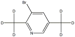 3-Bromo-(2,5-dimethyl-d6)-pyridine Struktur