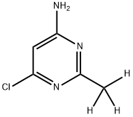 4-Chloro-6-amino-2-(methyl-d3)-pyrimidine Struktur