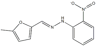 1-[(5-methyl-2-furyl)methylene]-2-(2-nitrophenyl)hydrazine Struktur