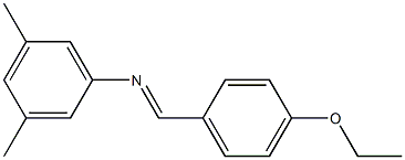 N-(4-ethoxybenzylidene)-3,5-dimethylaniline Struktur