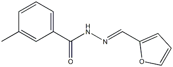 N'-(2-furylmethylene)-3-methylbenzohydrazide Struktur