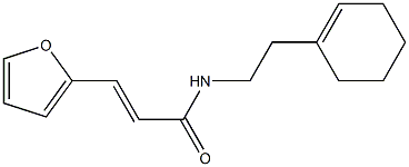 N-[2-(1-cyclohexen-1-yl)ethyl]-3-(2-furyl)acrylamide Struktur