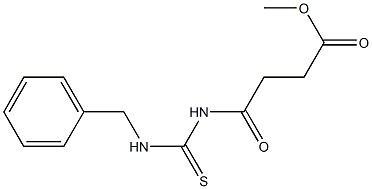 methyl 4-{[(benzylamino)carbonothioyl]amino}-4-oxobutanoate Structure