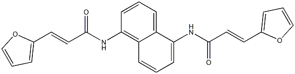 N,N'-1,5-naphthalenediylbis[3-(2-furyl)acrylamide] Struktur