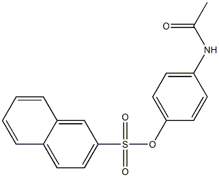 4-acetamidophenyl naphthalene-2-sulfonate Struktur