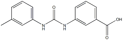 3-(3-(m-tolyl)ureido)benzoic acid Struktur